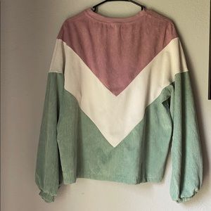 Ribbed sweatshirt